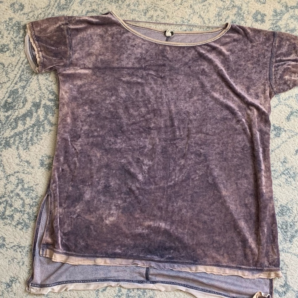 Free people oversized velvet top